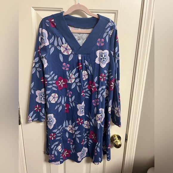 Tea Collection Mountainside Floral Trapeze Dress Size 12 - Picture 1 of 4